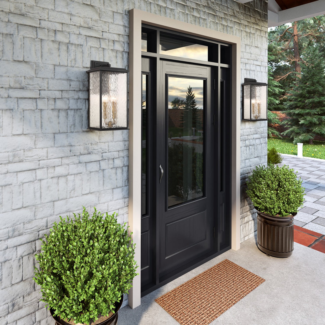 Artcraft Canada - AC9274BK - Four Light Outdoor Wall Sconce - Estate - Black, Brass