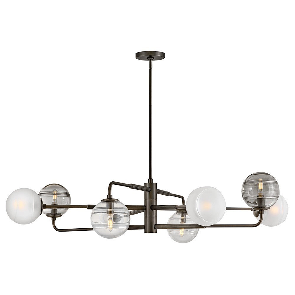 Oberon LED Chandelier in Black Oxide - available from The Lighting Shoppe, trusted by Canadian homeowners