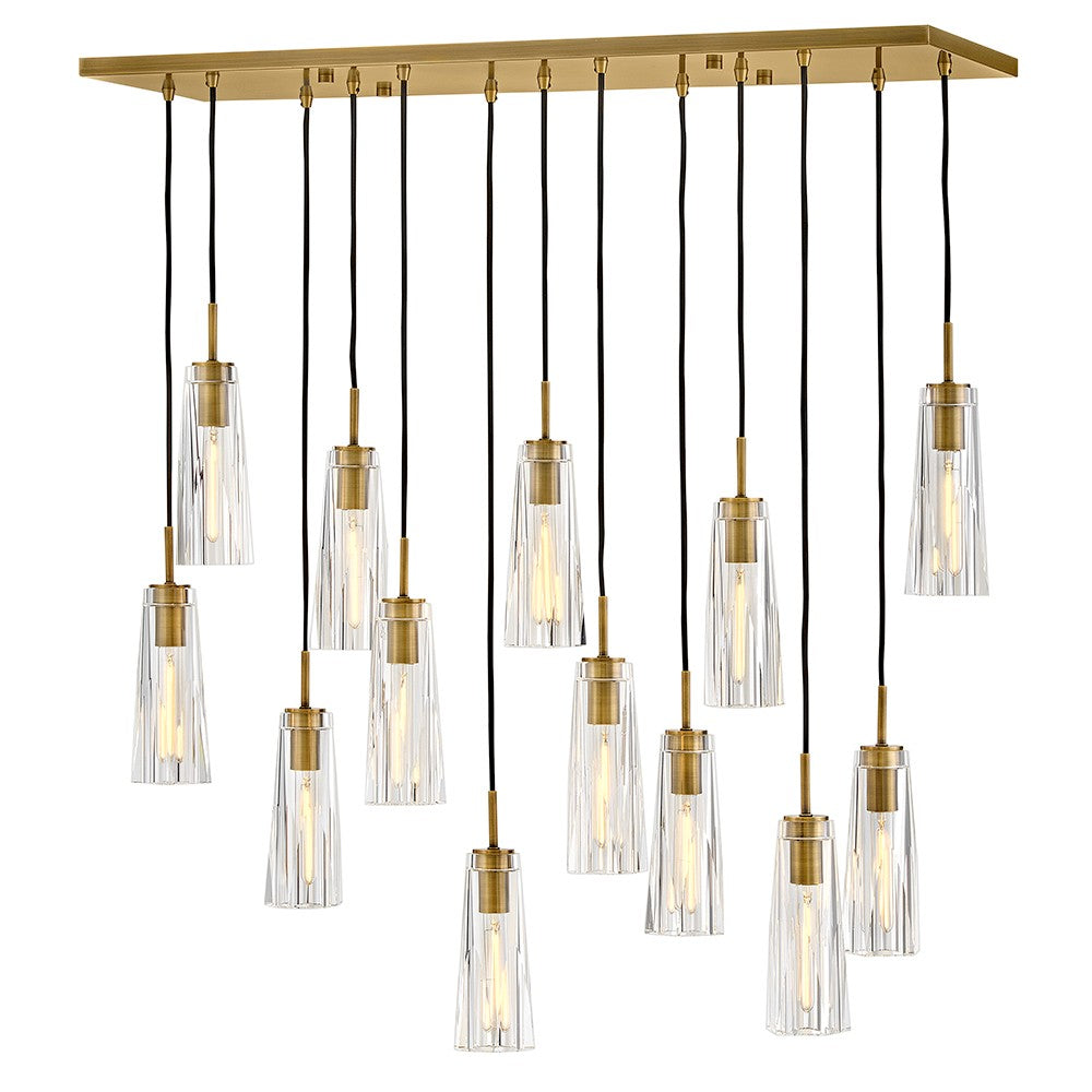 Cosette LED Linear in Heritage Brass - available from The Lighting Shoppe, trusted by Canadian homeowners
