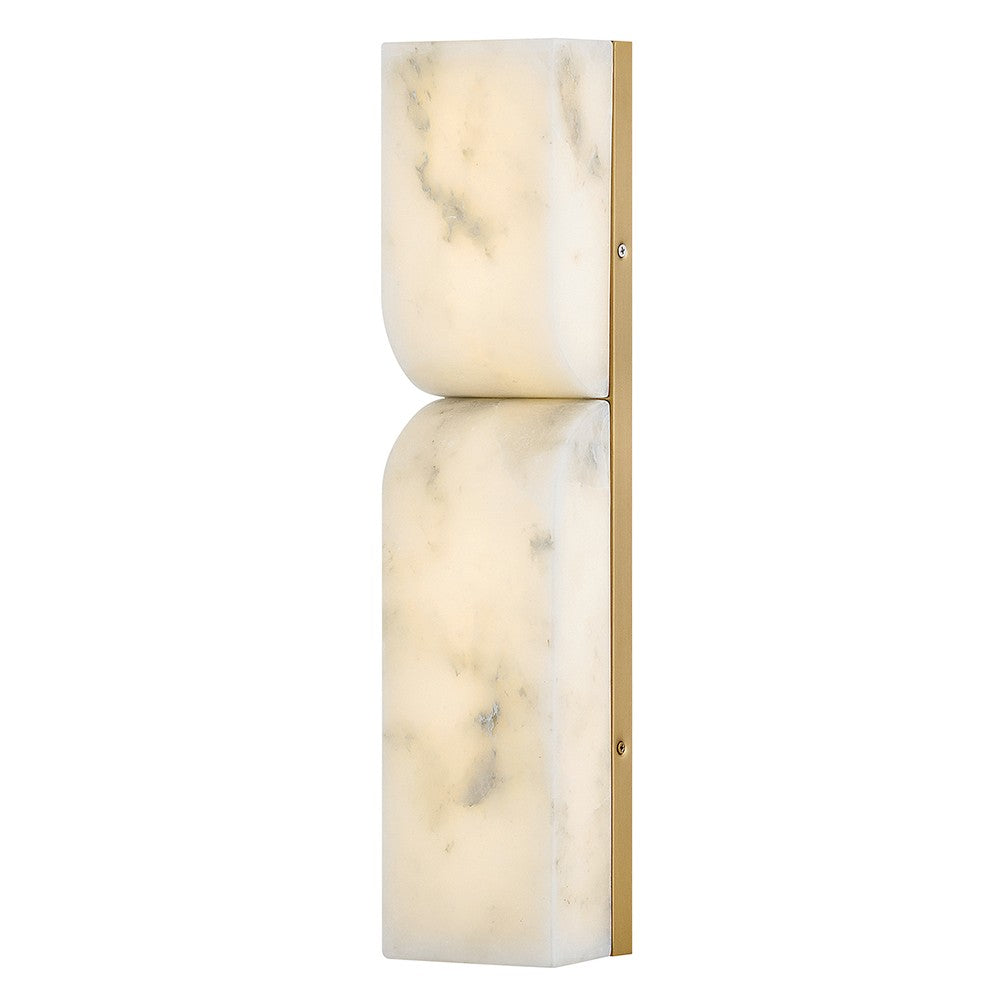 Alune LED Wall Sconce in Lacquered Brass - available from The Lighting Shoppe, trusted by Canadian homeowners