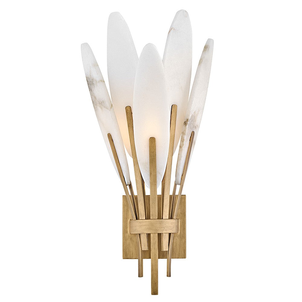 Nerine LED Wall Sconce in Burnished Gold - available from The Lighting Shoppe, trusted by Canadian homeowners