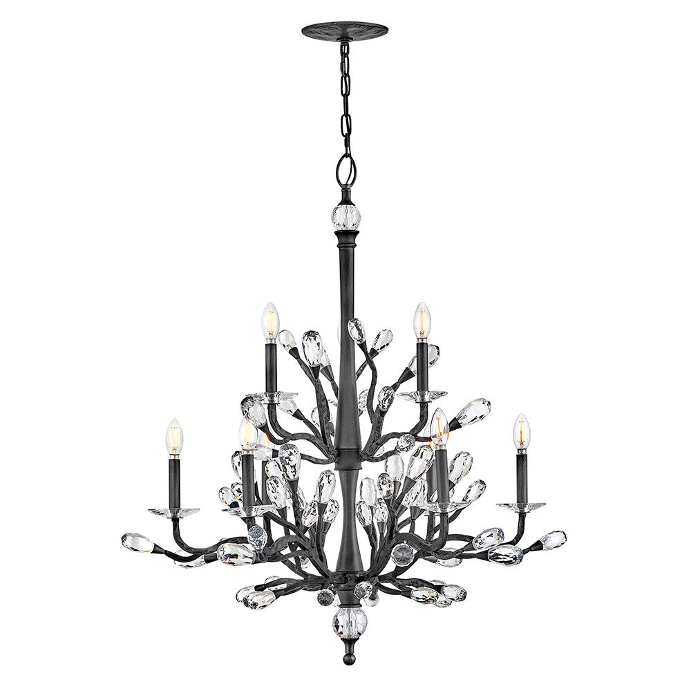 Eve LED Chandelier in Brushed Graphite - available from The Lighting Shoppe, trusted by Canadian homeowners