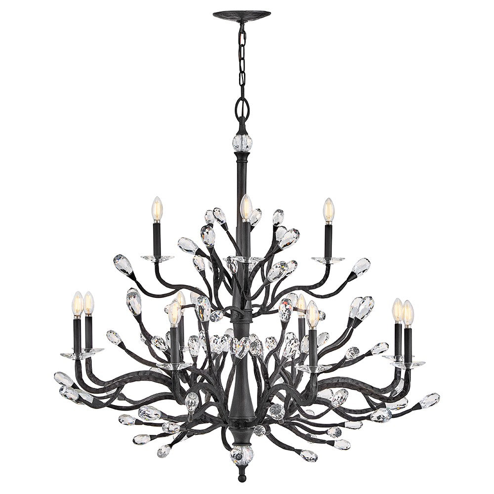 Eve LED Chandelier in Brushed Graphite - available from The Lighting Shoppe, trusted by Canadian homeowners