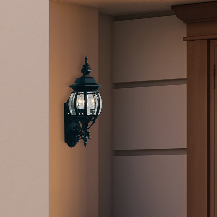 Artcraft Canada - AC8360BK - Three Light Outdoor Wall Mount - Classico - Black