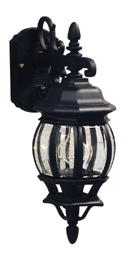 Classico One Light Outdoor Wall Mount in Black - available from The Lighting Shoppe, trusted by Canadian homeowners