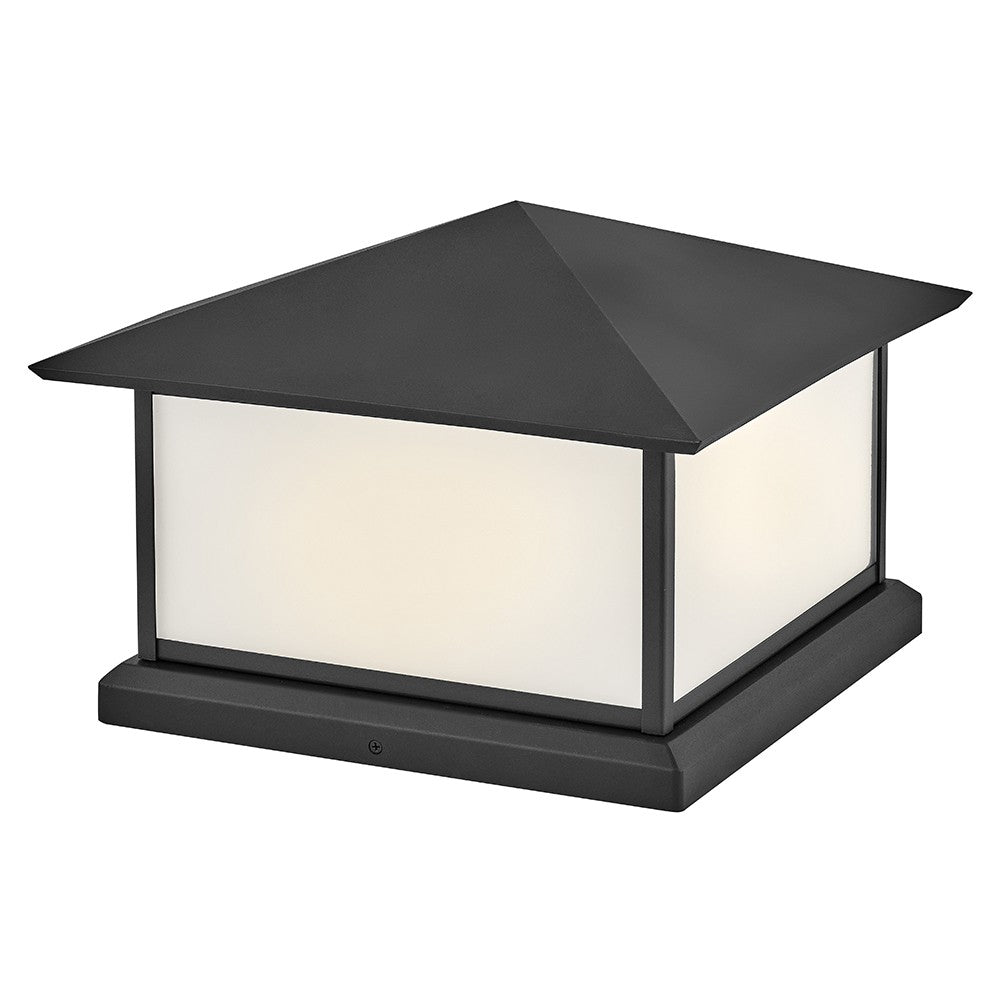 Walter LED Pier Mount in Textured Black - available from The Lighting Shoppe, trusted by Canadian homeowners