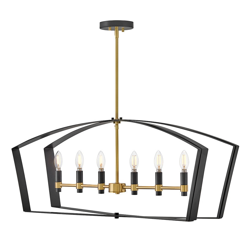Lark Canada - 83645BK - LED Linear Chandelier - Sammi - Black