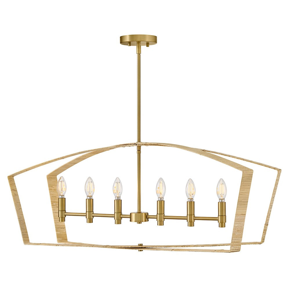 Lark Canada - 83645LCB - LED Linear Chandelier - Sammi - Lacquered Brass