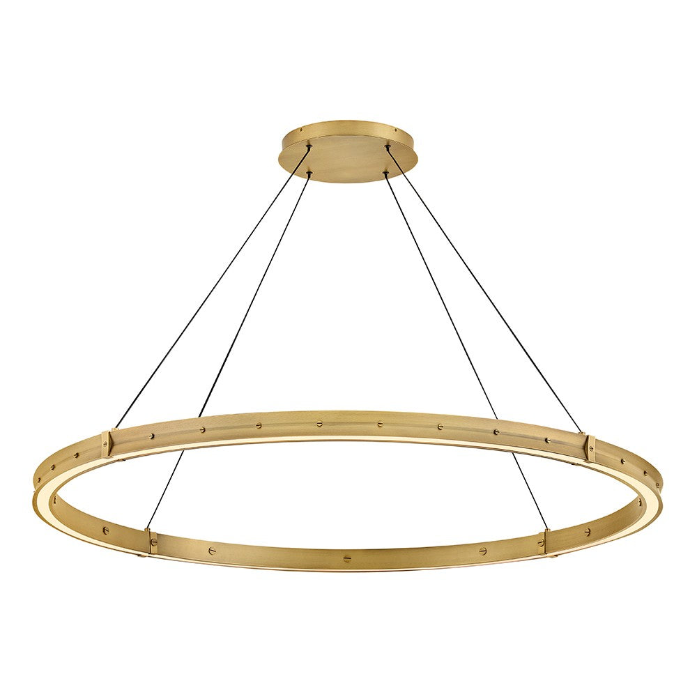 Althea LED Chandelier in Lacquered Brass - available from The Lighting Shoppe, trusted by Canadian homeowners