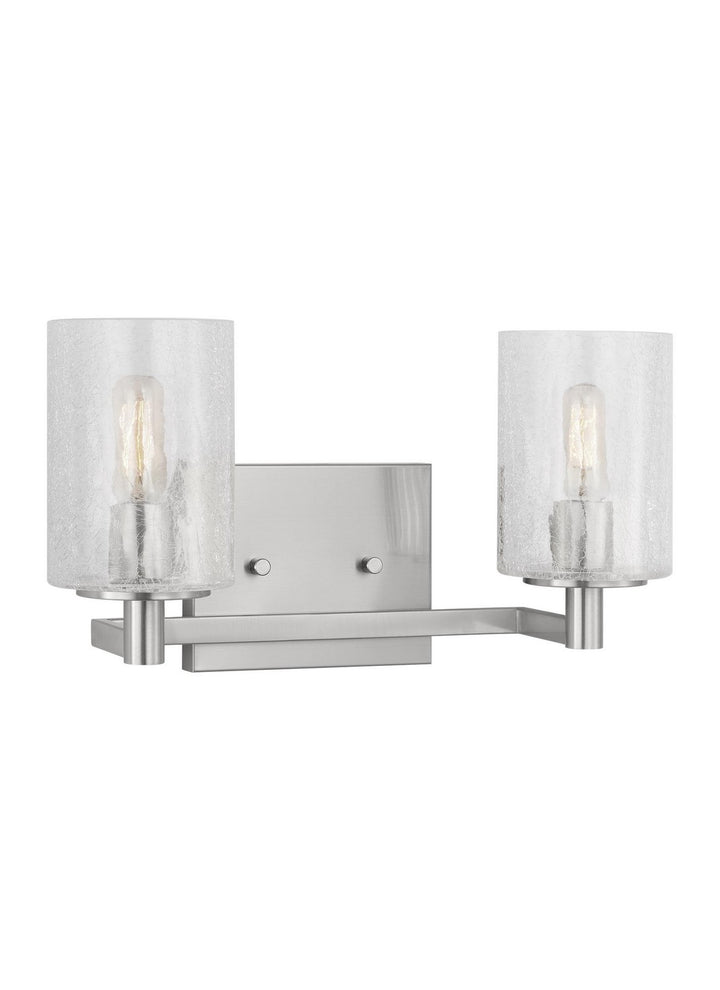 Parker Two Light Wall / Bath in Brushed Steel - available from The Lighting Shoppe, trusted by Canadian homeowners