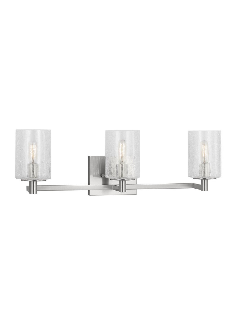 Parker Three Light Wall / Bath in Brushed Steel - available from The Lighting Shoppe, trusted by Canadian homeowners
