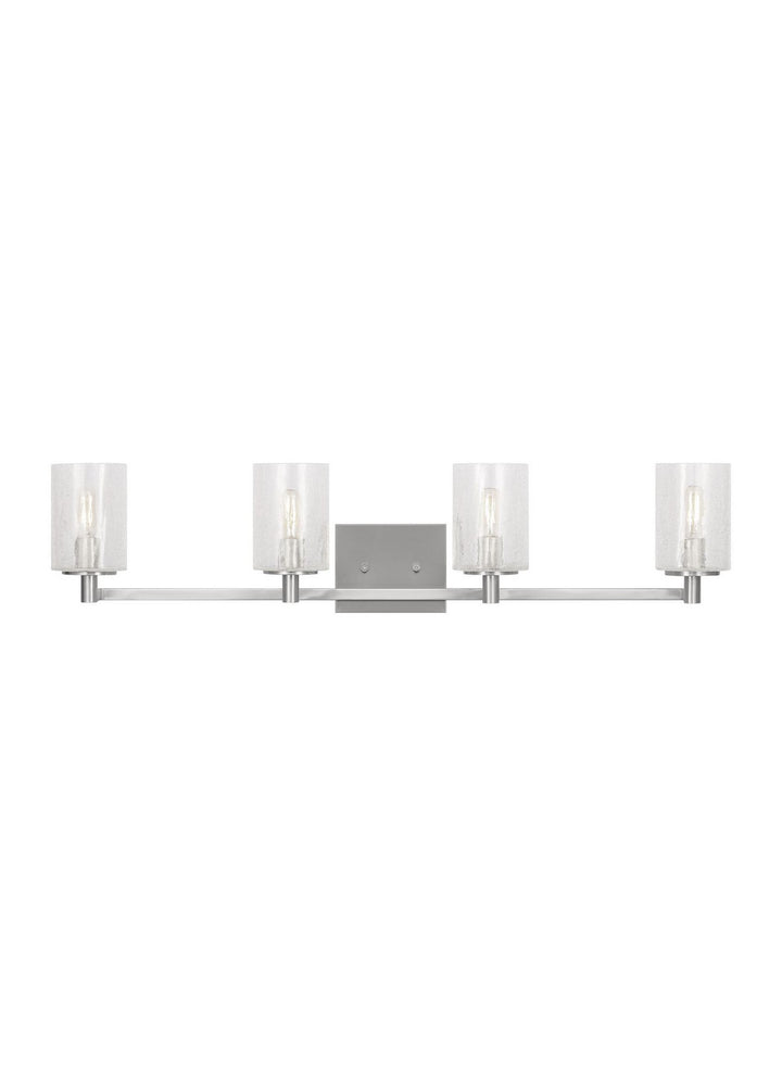 Parker Four Light Wall / Bath in Brushed Steel - available from The Lighting Shoppe, trusted by Canadian homeowners