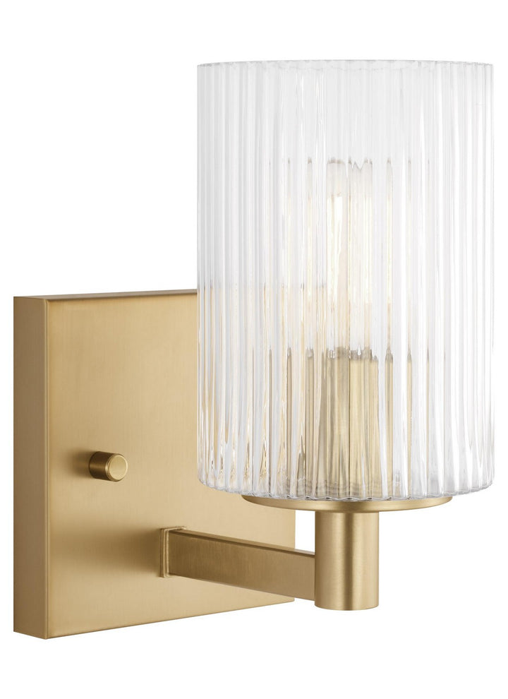 Lando One Light Wall / Bath Sconce in Satin Bronze - available from The Lighting Shoppe, trusted by Canadian homeowners