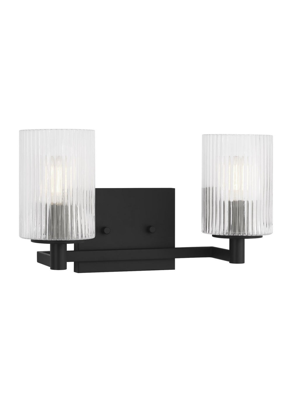 Lando Two Light Wall / Bath in Midnight Black - available from The Lighting Shoppe, trusted by Canadian homeowners