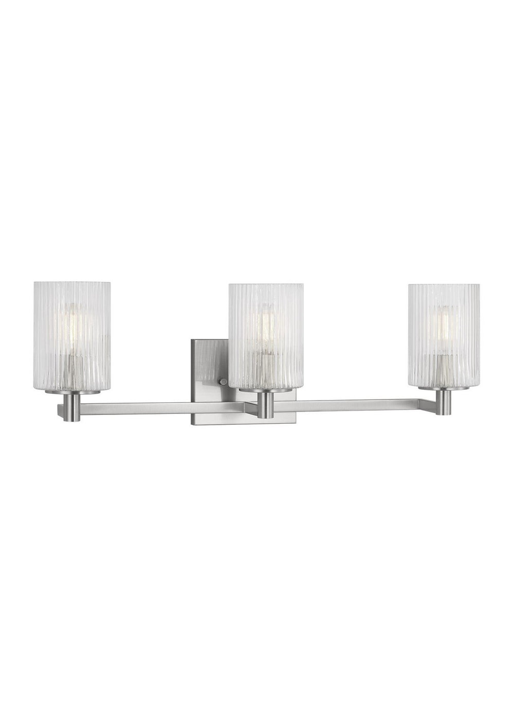 Lando Three Light Wall / Bath in Brushed Steel - available from The Lighting Shoppe, trusted by Canadian homeowners