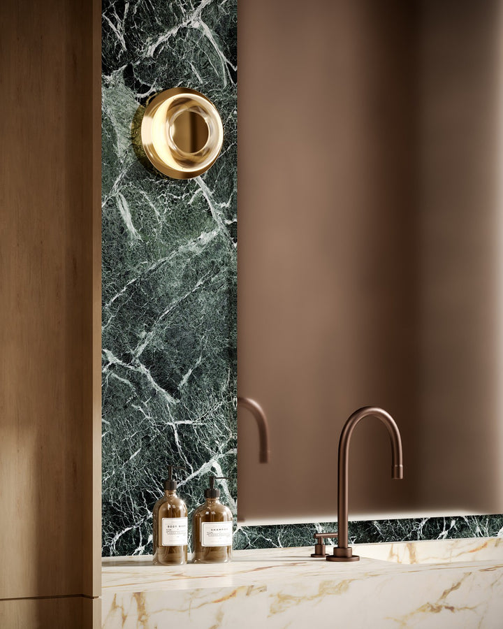 Kuzco Canada - WS97204-MRB/CL - LED Wall Sconce - Stephord - Metallic Brass/Clear Glass