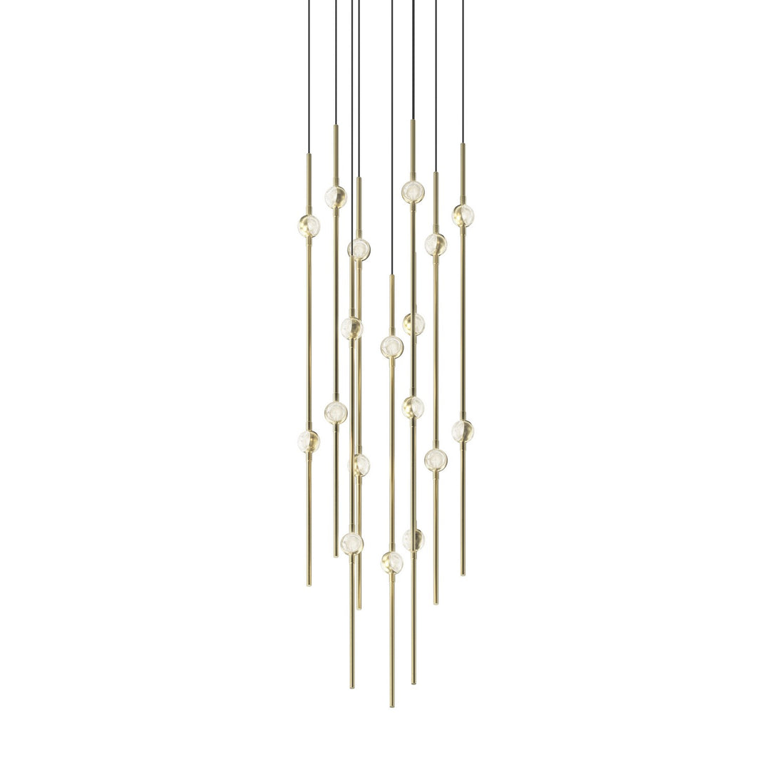 Constellation LED Pendant in Satin Brass - available from The Lighting Shoppe, trusted by Canadian homeowners