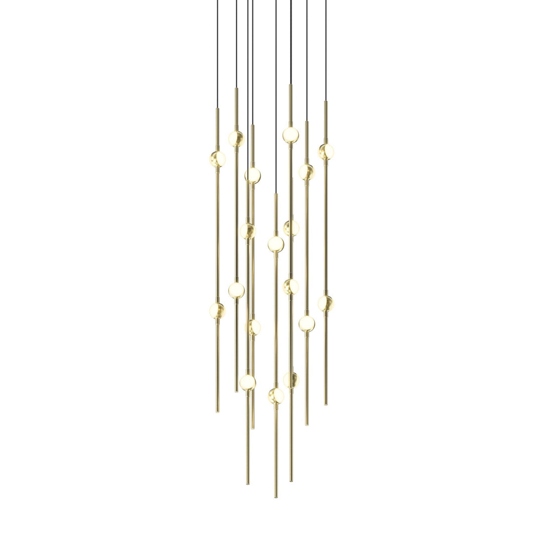 Constellation LED Pendant in Satin Brass - available from The Lighting Shoppe, trusted by Canadian homeowners