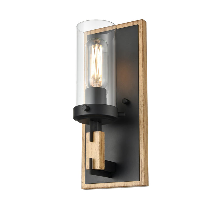 DVI Canada - DVP38601EB+NW-CL - Wall Sconce - Okanagan - Ebony