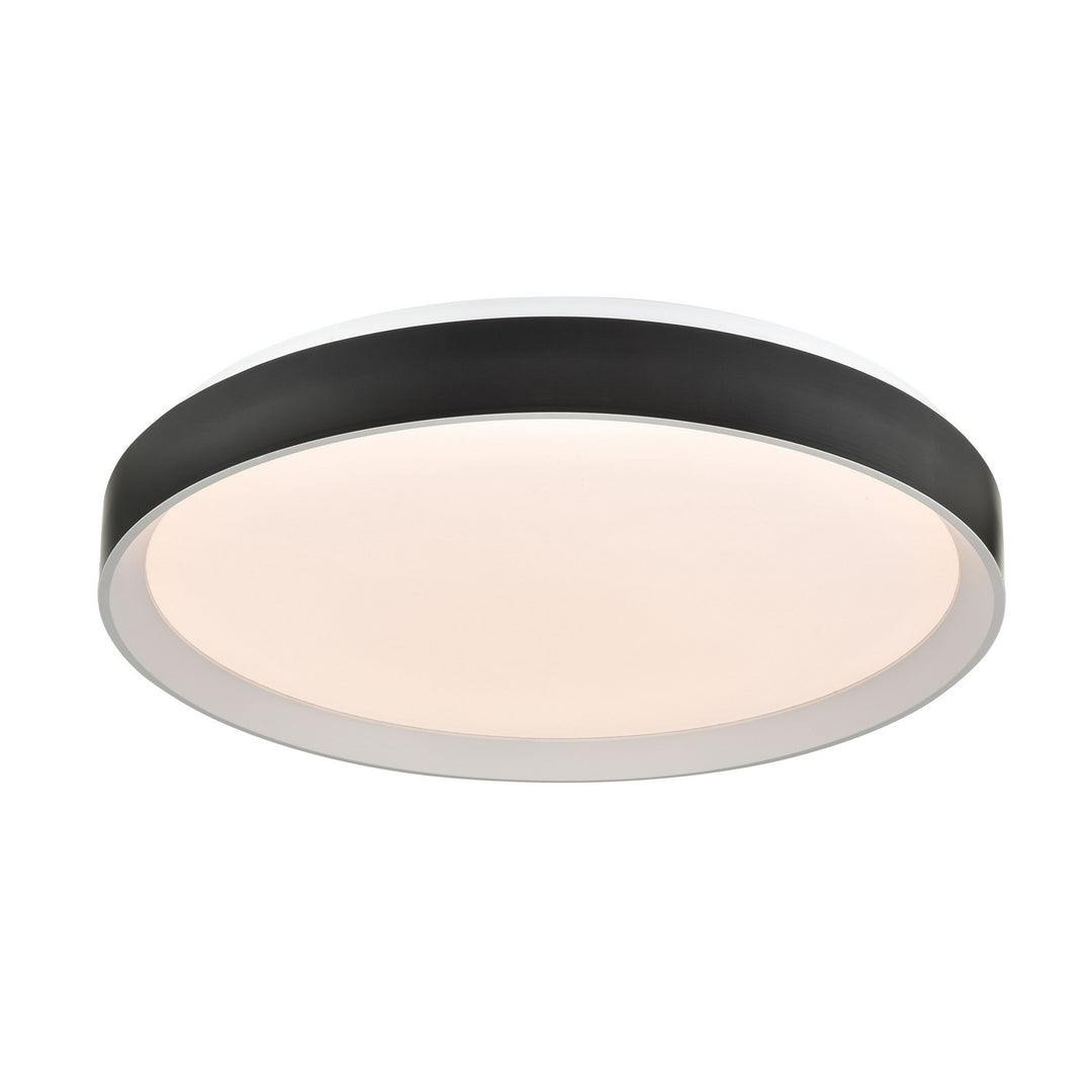 Hudson LED Flush Mount in Matte White/Matte Black - available from The Lighting Shoppe, trusted by Canadian homeowners