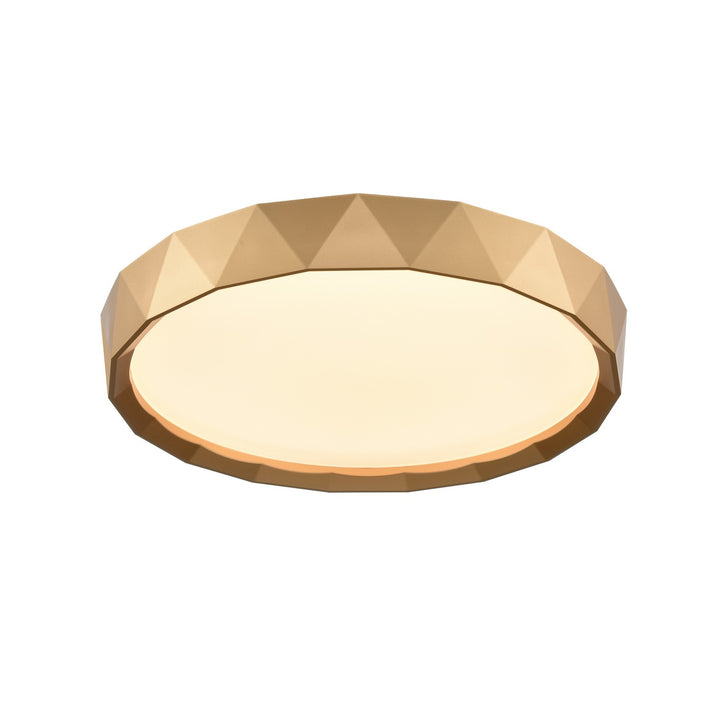 Dawson LED Flush Mount in Gold - available from The Lighting Shoppe, trusted by Canadian homeowners