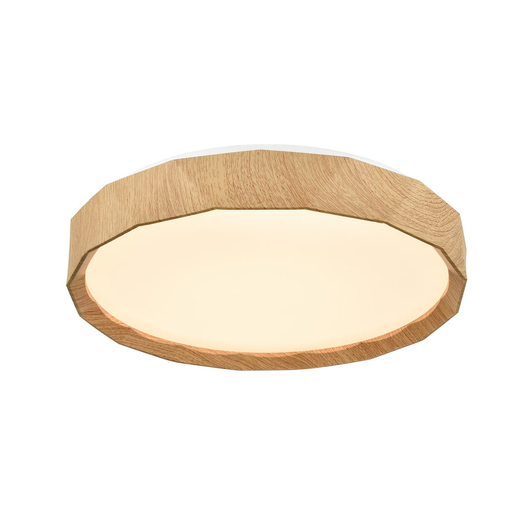 Dawson LED Flush Mount in Natural Wood - available from The Lighting Shoppe, trusted by Canadian homeowners