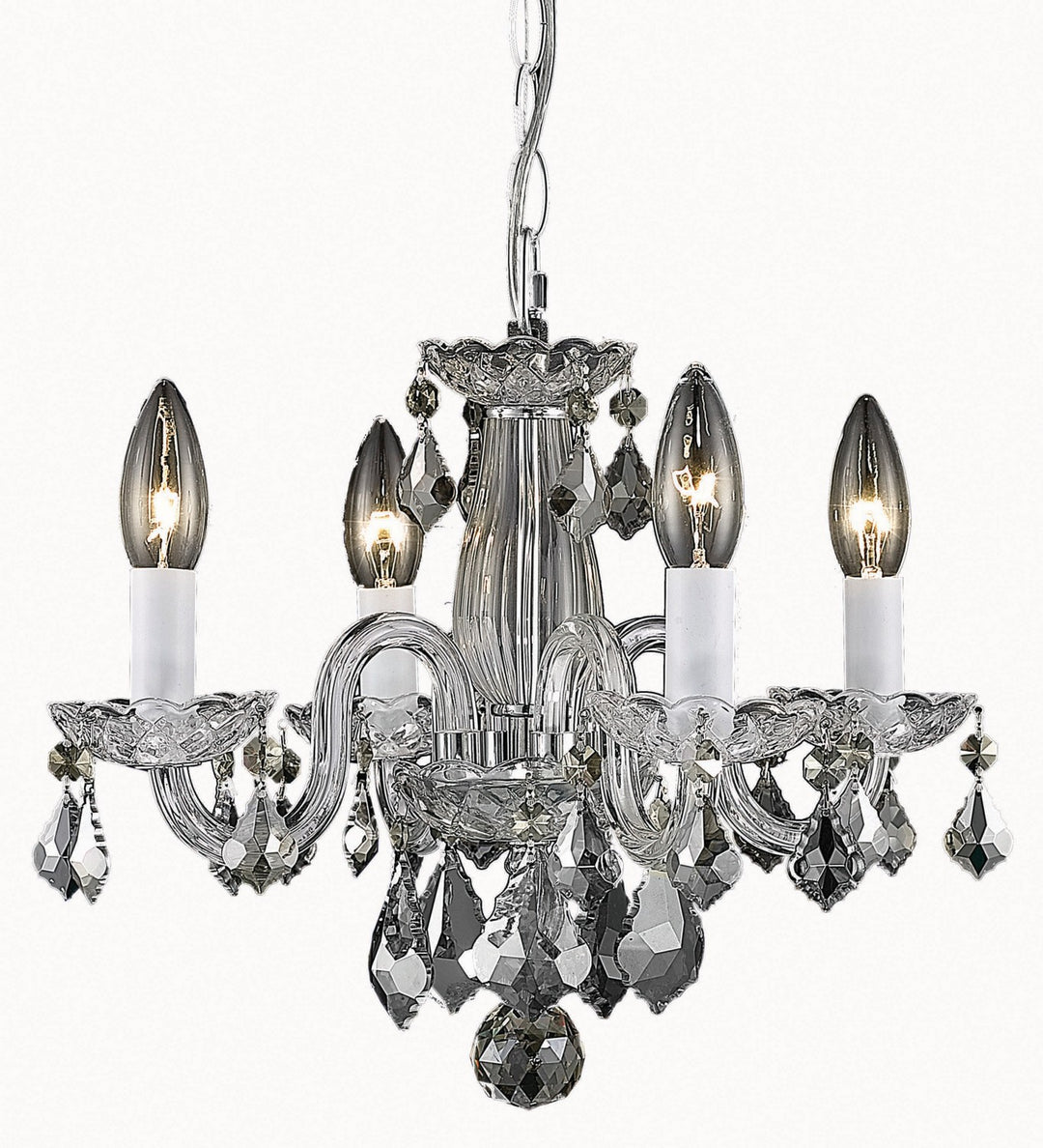 Elegant Lighting - LD7804D15C - Four Light Pendant - Azalea - Chrome