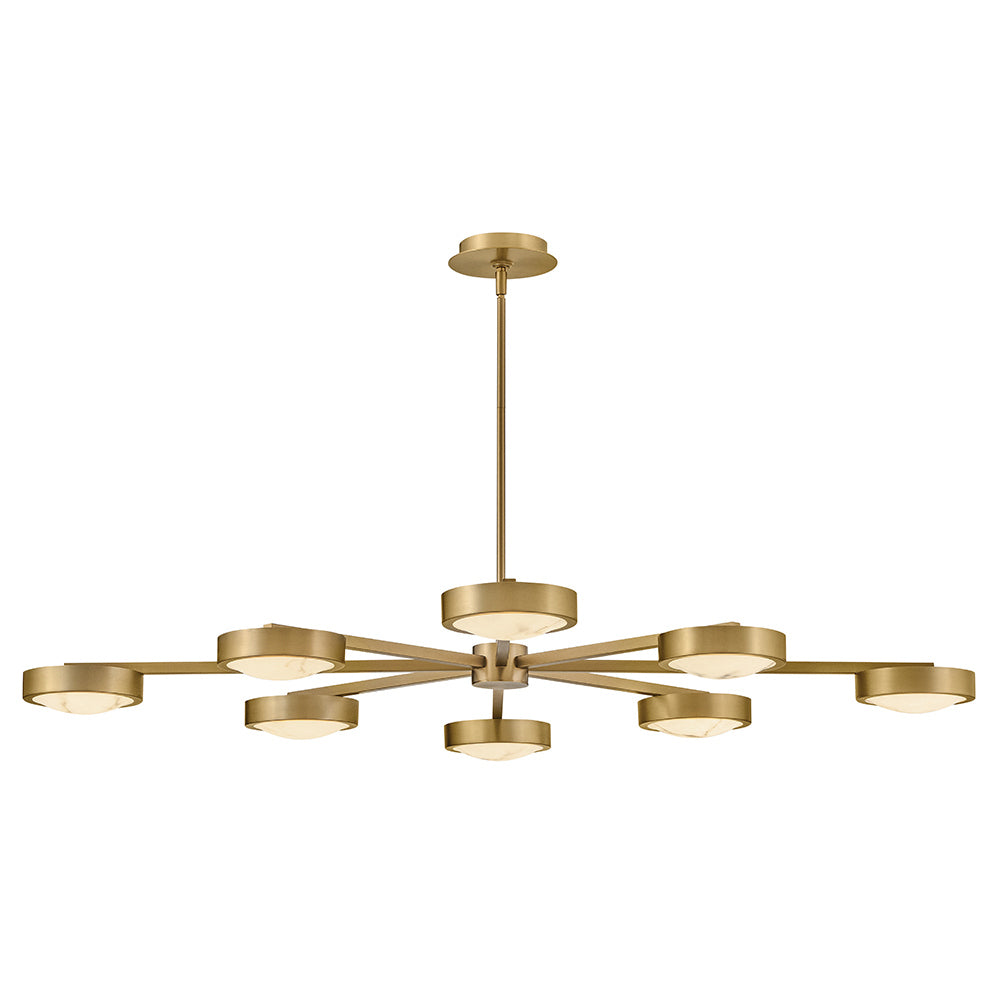 Cava LED Semi Flush Mount in Lacquered Brass - available from The Lighting Shoppe, trusted by Canadian homeowners