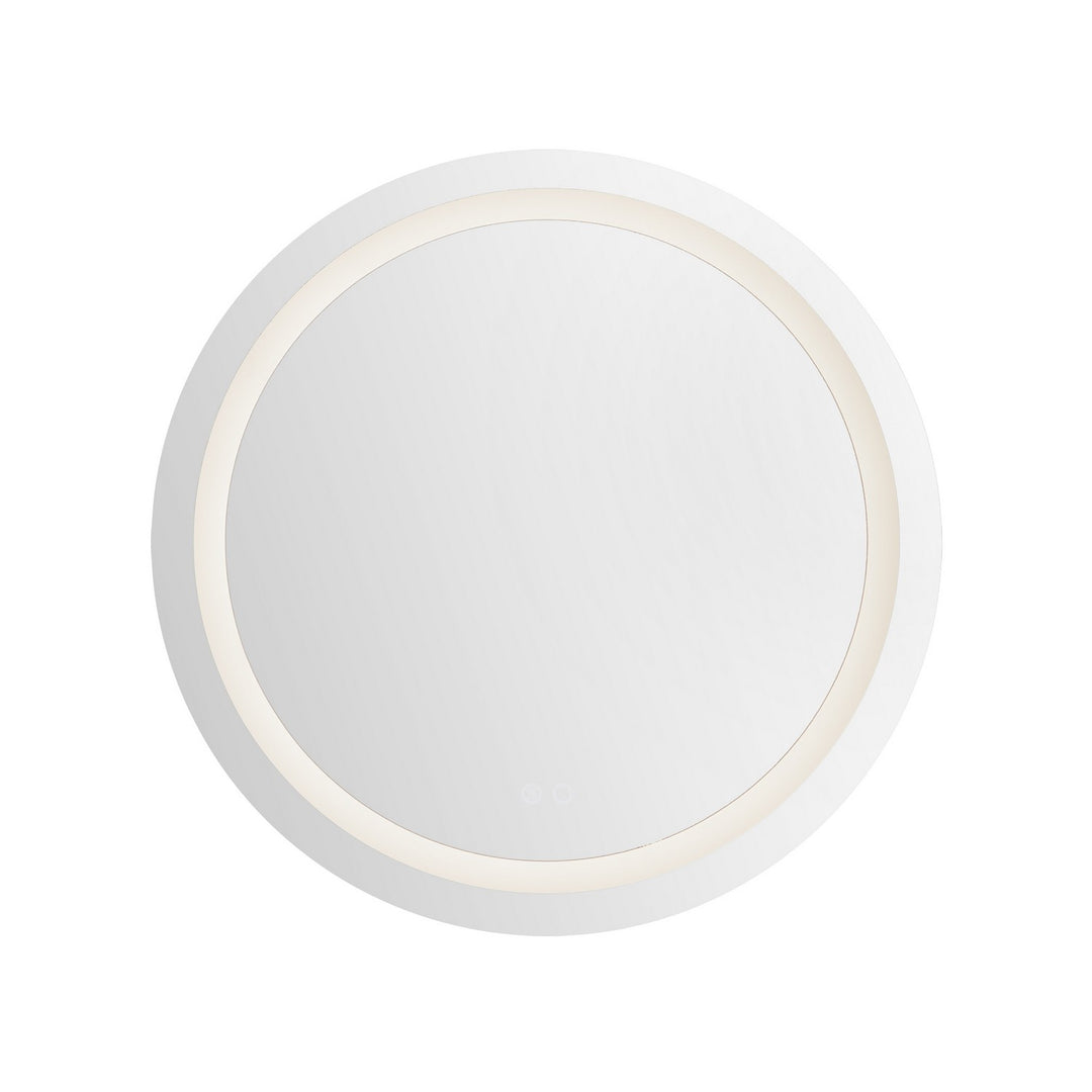 Hillmont LED Vanity Mirror in Sandblasted Merc Edge - available from The Lighting Shoppe, trusted by Canadian homeowners