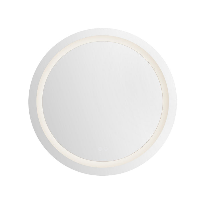 Hillmont LED Vanity Mirror in Sandblasted Merc Edge - available from The Lighting Shoppe, trusted by Canadian homeowners