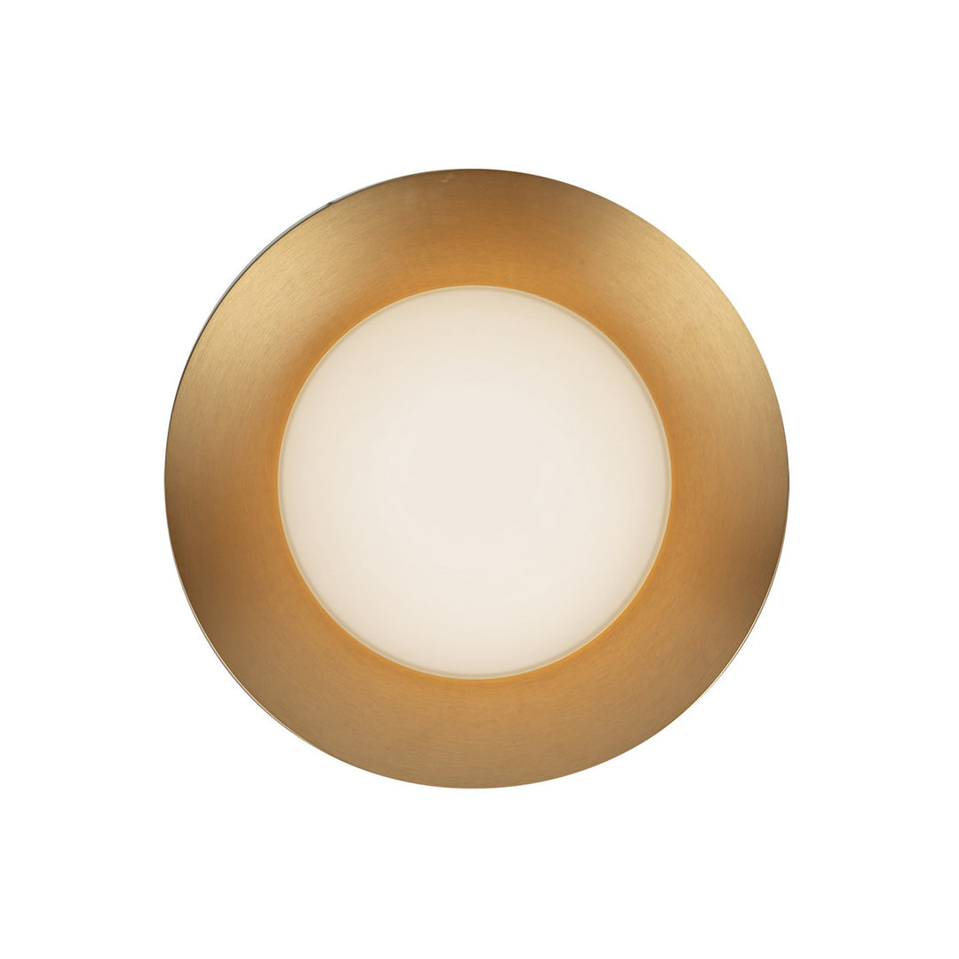 Cleo LED Wall Sconce in Brushed Gold/Opal Glass - available from The Lighting Shoppe, trusted by Canadian homeowners