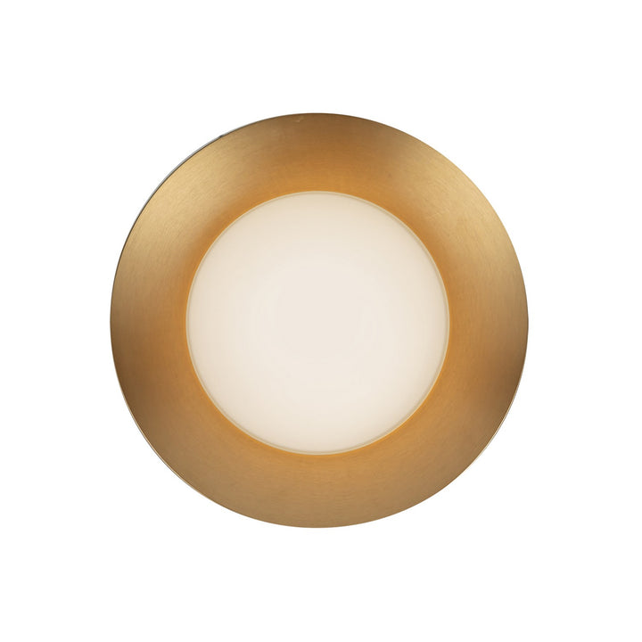 Cleo LED Wall Sconce in Brushed Gold/Opal Glass - available from The Lighting Shoppe, trusted by Canadian homeowners