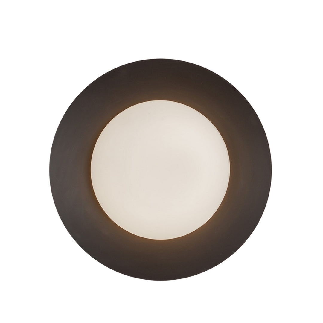 Cleo LED Wall Sconce in Black/Opal Glass - available from The Lighting Shoppe, trusted by Canadian homeowners