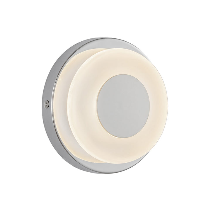 Stephord LED Wall Sconce in Chrome/Frosted Glass - available from The Lighting Shoppe, trusted by Canadian homeowners