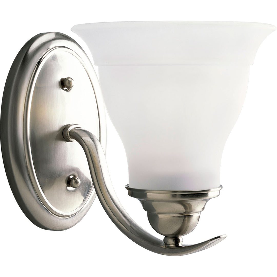 Trinity One Light Bath in Brushed Nickel - available from The Lighting Shoppe, trusted by Canadian homeowners
