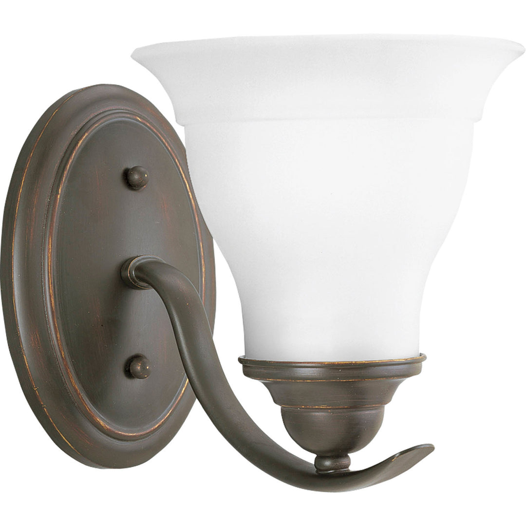 Trinity One Light Bath Bracket in Antique Bronze - available from The Lighting Shoppe, trusted by Canadian homeowners