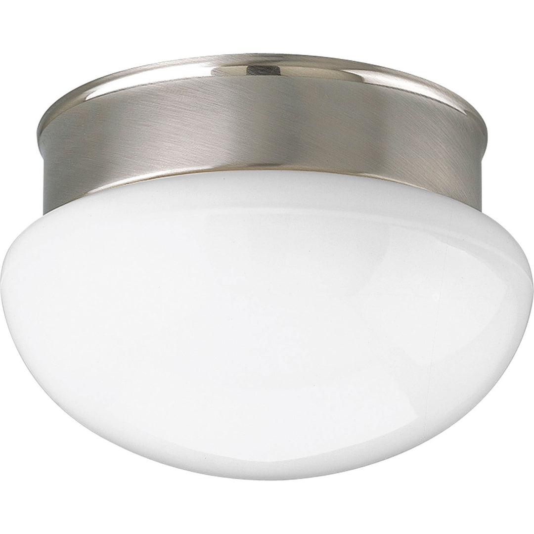 Fitter One Light Flush Mount in Brushed Nickel - available from The Lighting Shoppe, trusted by Canadian homeowners