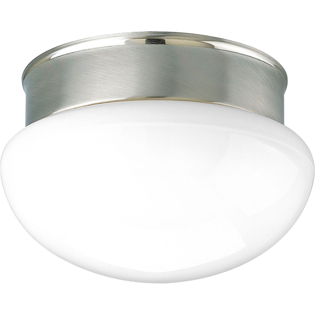 Fitter Two Light Flush Mount in Brushed Nickel - available from The Lighting Shoppe, trusted by Canadian homeowners