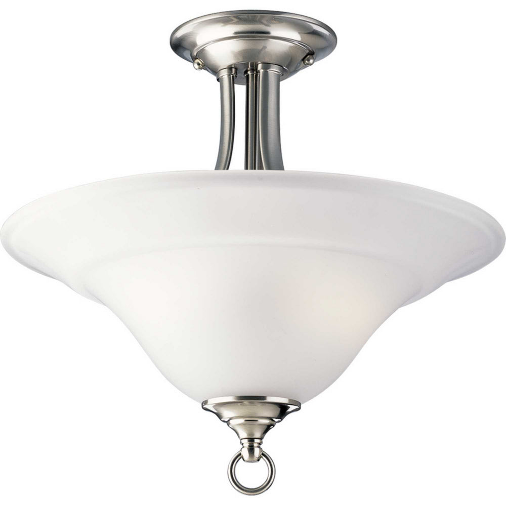 Progress Canada - P3473-09 - Two Light Semi-Flush Mount - Trinity - Brushed Nickel