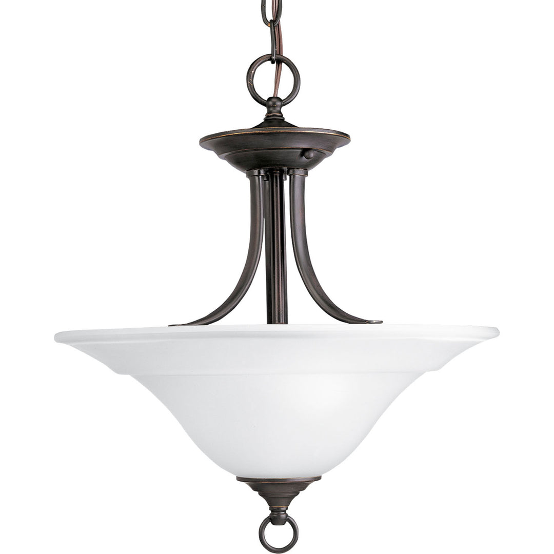 Trinity Two Light Semi-Flush Mount in Antique Bronze - available from The Lighting Shoppe, trusted by Canadian homeowners