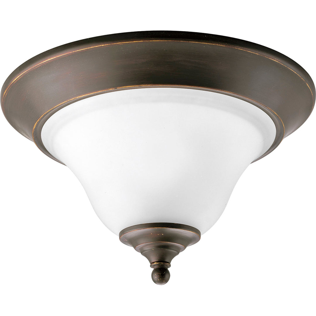 Trinity One Light Flush Mount in Antique Bronze - available from The Lighting Shoppe, trusted by Canadian homeowners