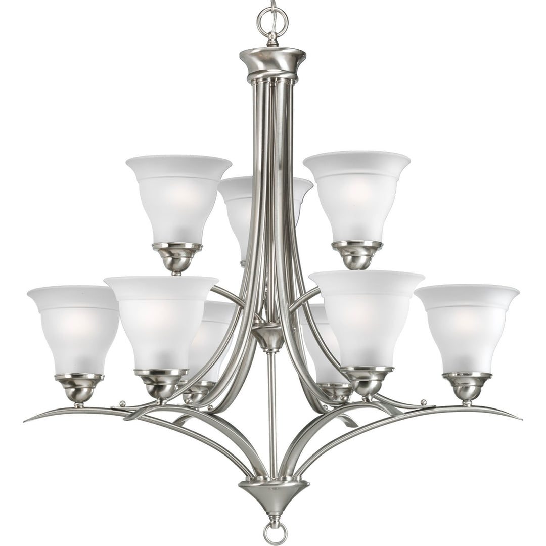 Progress Canada - P4329-09 - Nine Light Chandelier - Trinity - Brushed Nickel