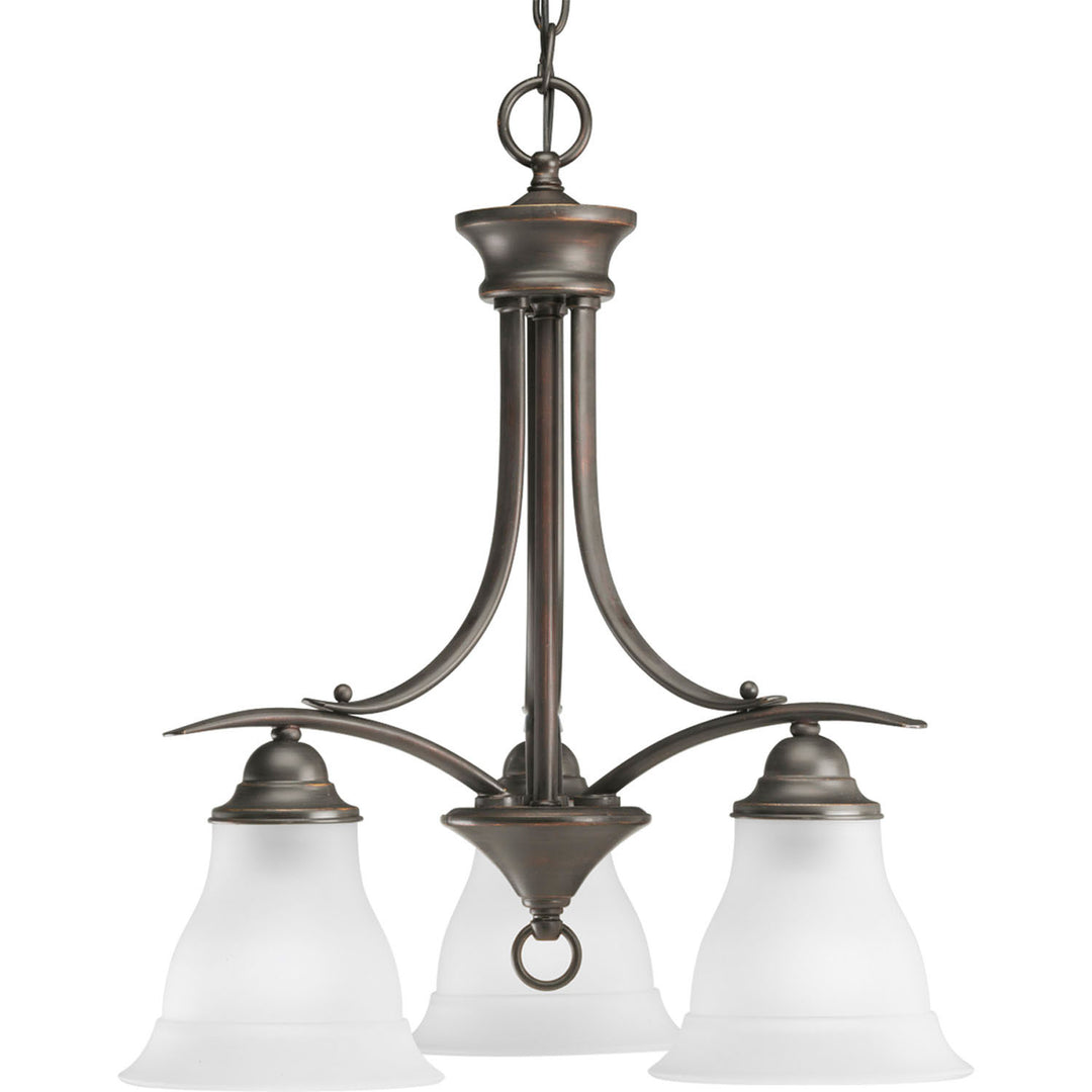 Trinity Three Light Chandelier in Antique Bronze - available from The Lighting Shoppe, trusted by Canadian homeowners