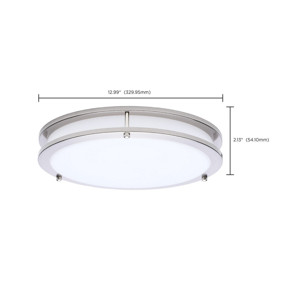 Nuvo Canada - 62-1876 - LED Flush Mount - Glamour - Brushed Nickel
