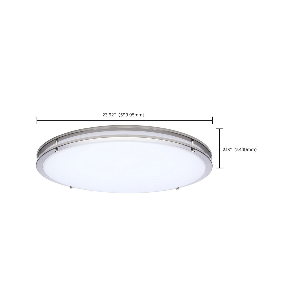Nuvo Canada - 62-1878 - LED Flush Mount - Glamour - Brushed Nickel