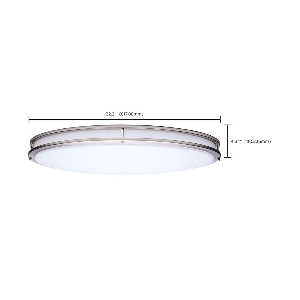 Nuvo Canada - 62-1881 - LED Flush Mount - Glamour - Brushed Nickel