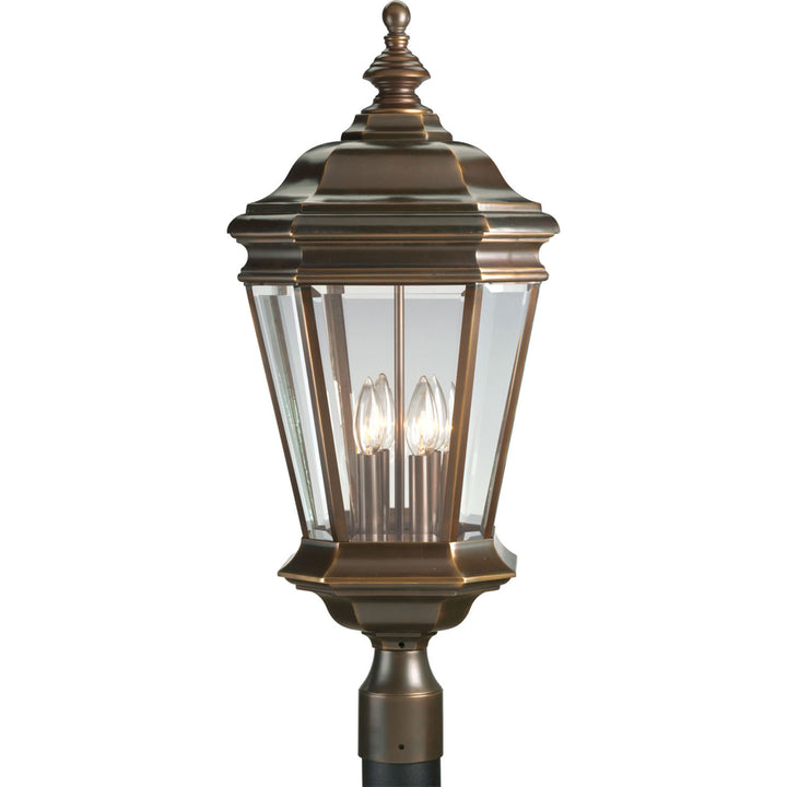 Crawford Four Light Post Lantern in Oil Rubbed Bronze - available from The Lighting Shoppe, trusted by Canadian homeowners