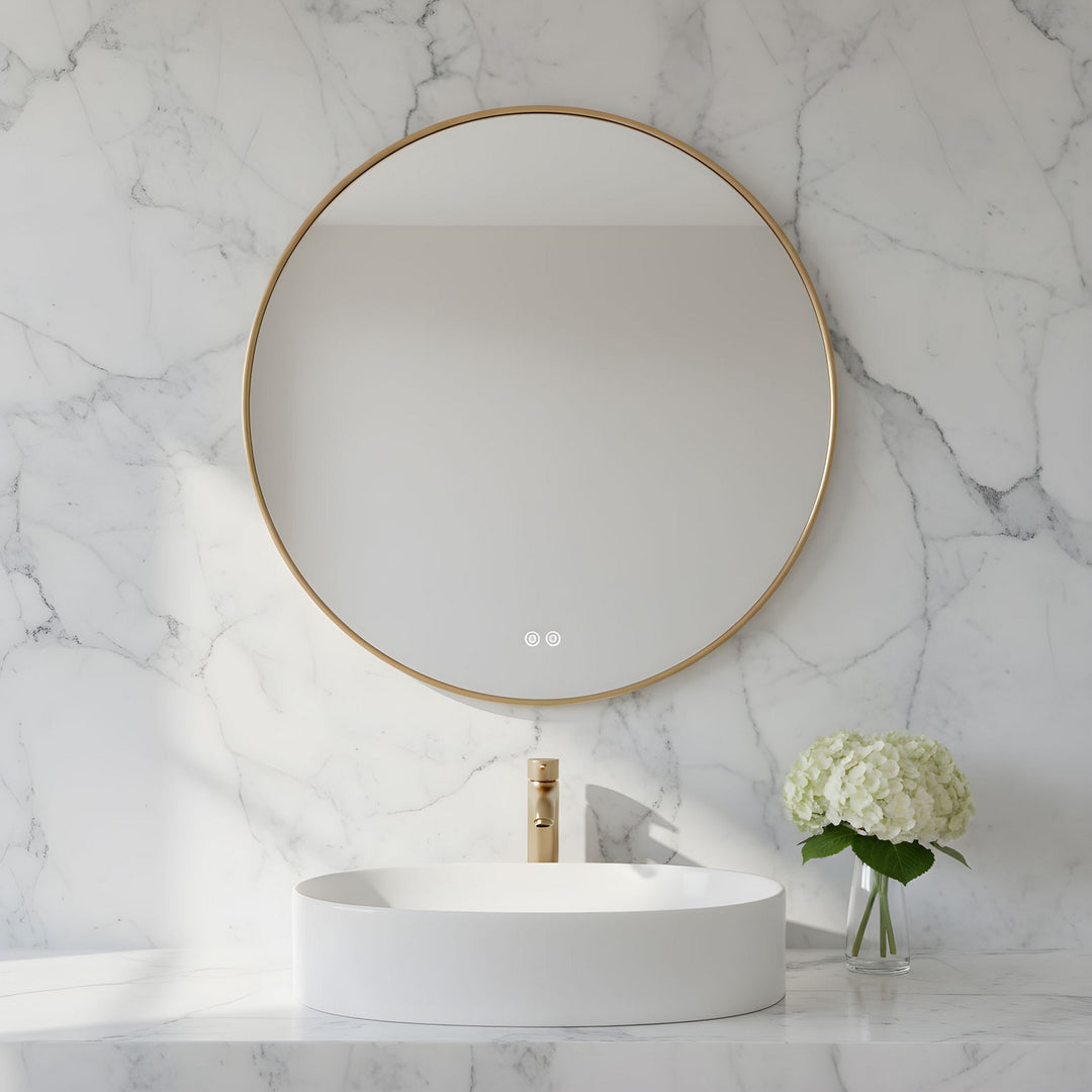 Generation Lighting Canada - MREL1430SB - Mirror - Cadre - Satin Brass