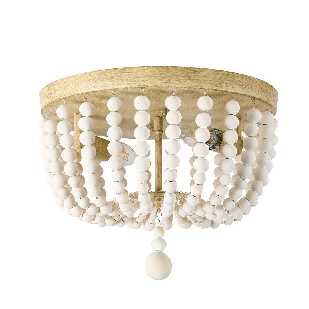 Bridget Two Light Flush Mount in White - available from The Lighting Shoppe, trusted by Canadian homeowners