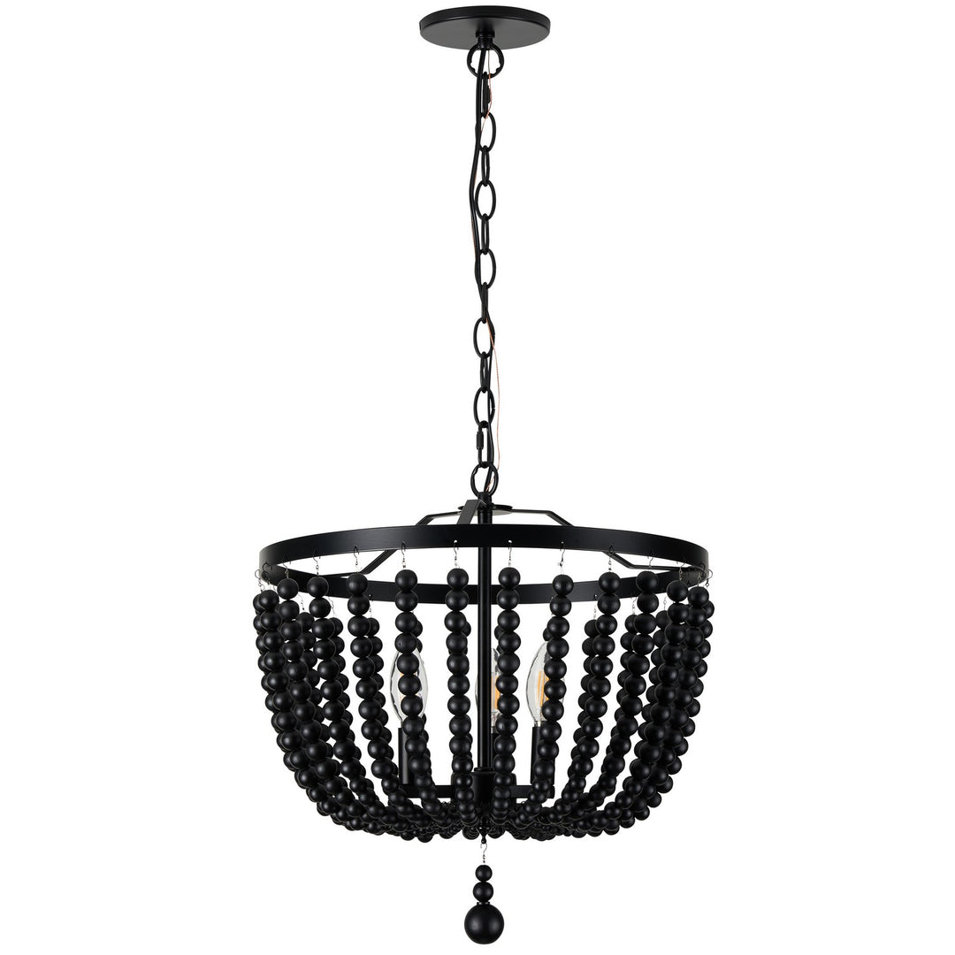 Bridget Three Light Pendant in Matte Black - available from The Lighting Shoppe, trusted by Canadian homeowners